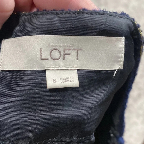 Blue and Gold The LOFT Mini Skirt - Picture 5 of 5